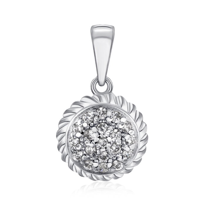 Срібна підвіска з фіанітами с70210
