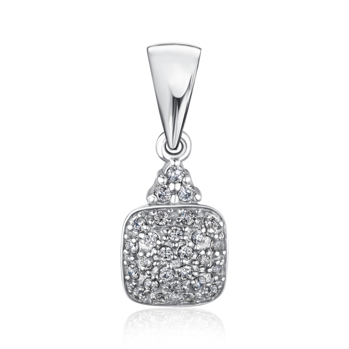 Срібна підвіска з фіанітами с70252