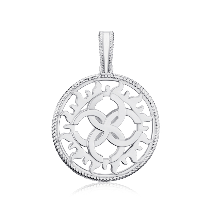 Серебряная подвеска без вставки. Артикул с70312/1