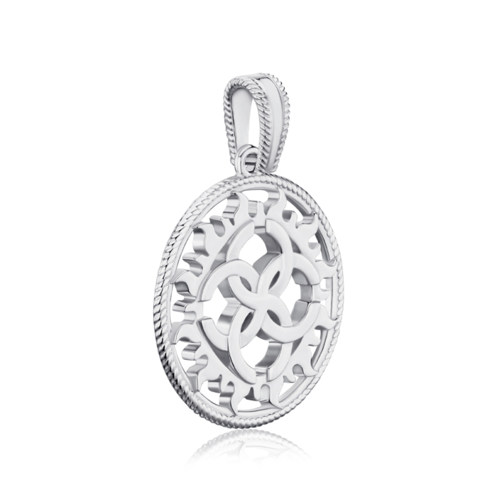 Серебряная подвеска без вставки. Артикул с70312/1