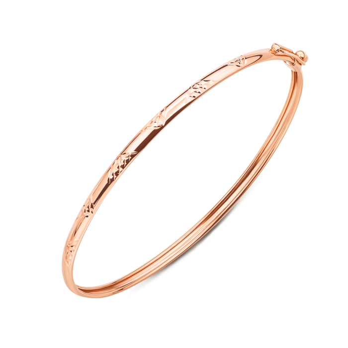 Золотий жорсткий браслет. Артикул 70315/1а