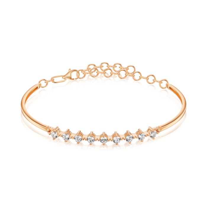 Золотий браслет з фіанітами Tesori 7132/01/0/4035