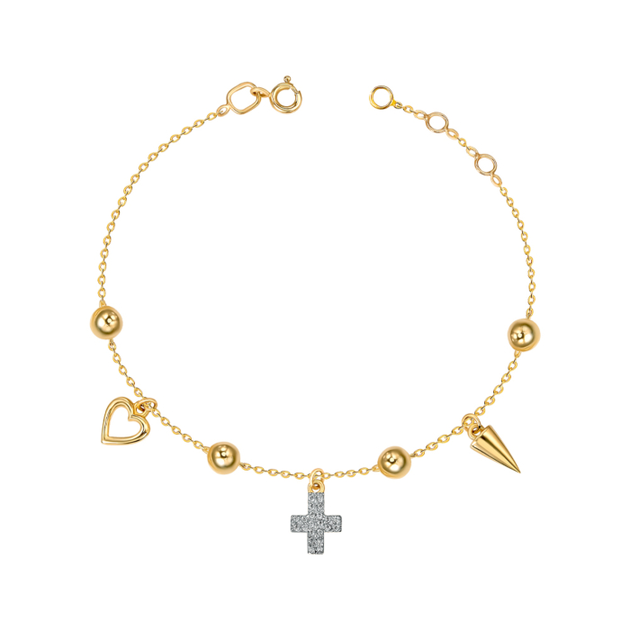 Золотий браслет. Артикул 7142/77024/03/1/42