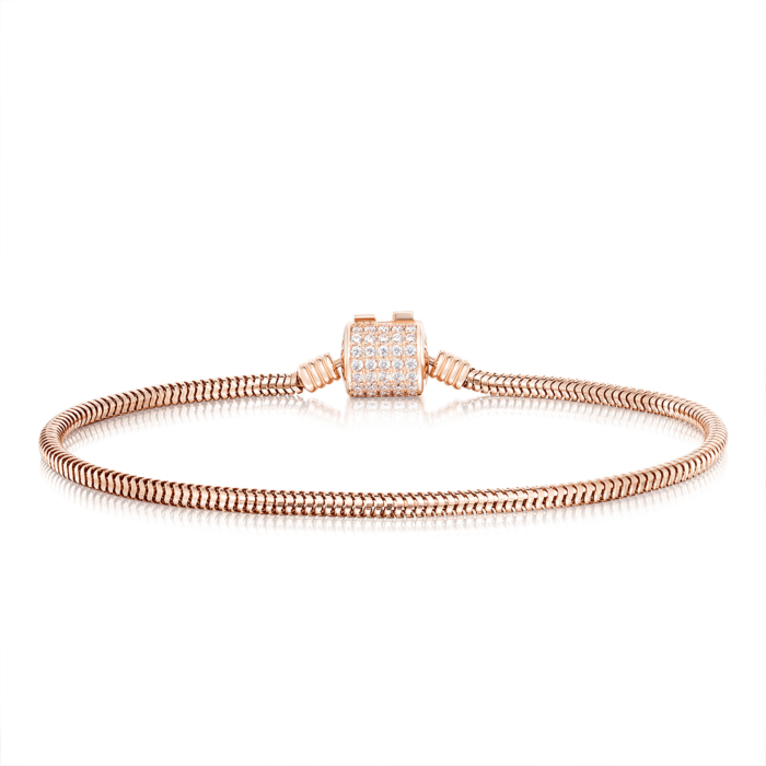 Золотий браслет з фіанітами. Артикул 7161/01/0/13