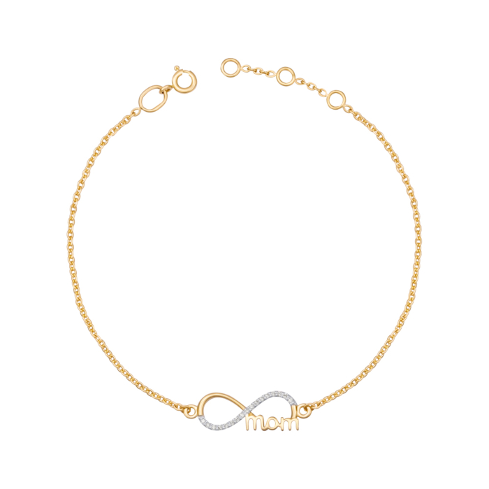 Золотий браслет з фіанітами. Артикул 7163/66024/03/1/1