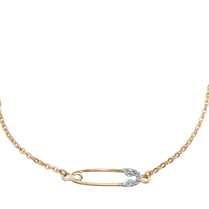 Золотий браслет з фіанітами. Артикул 7165/66024/03/1/1