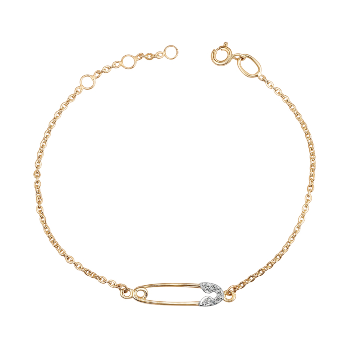 Золотий браслет з фіанітами. Артикул 7165/66024/03/1/1