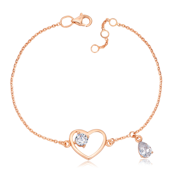 Золотой браслет с фианитами. Артикул 7174/66942/01/0/4118