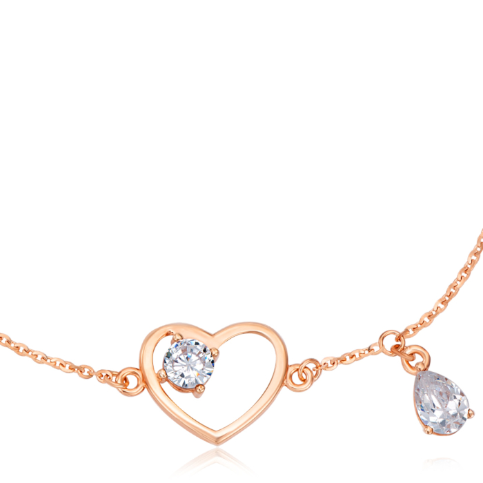 Золотой браслет с фианитами. Артикул 7174/66942/01/0/4118