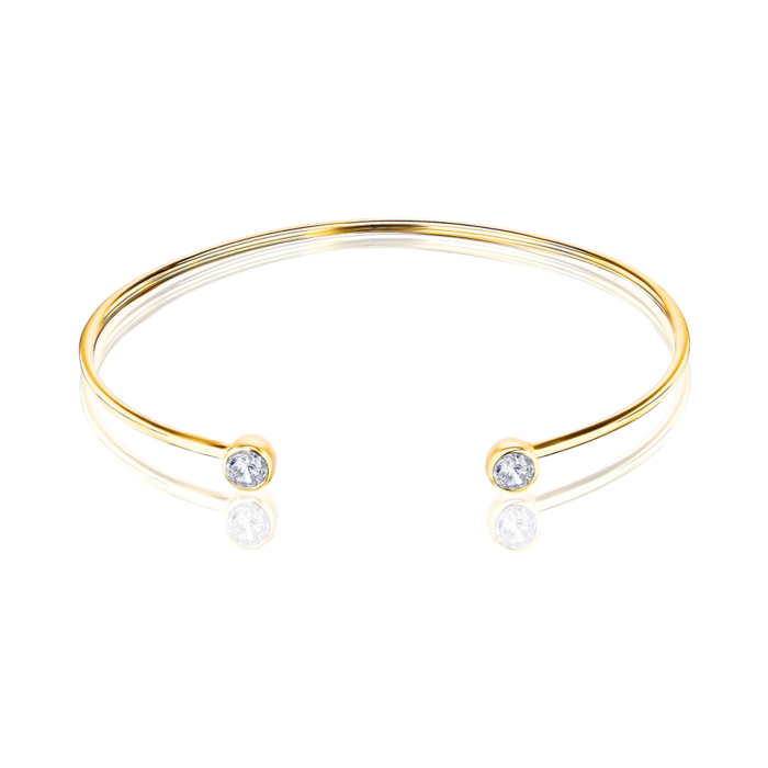 Золотой браслет с фианитами. Артикул 7180/03/0/29