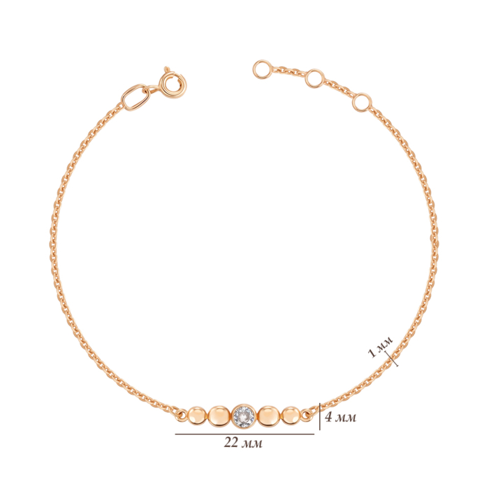 Золотий браслет. Артикул 7182/66024/01/0/53