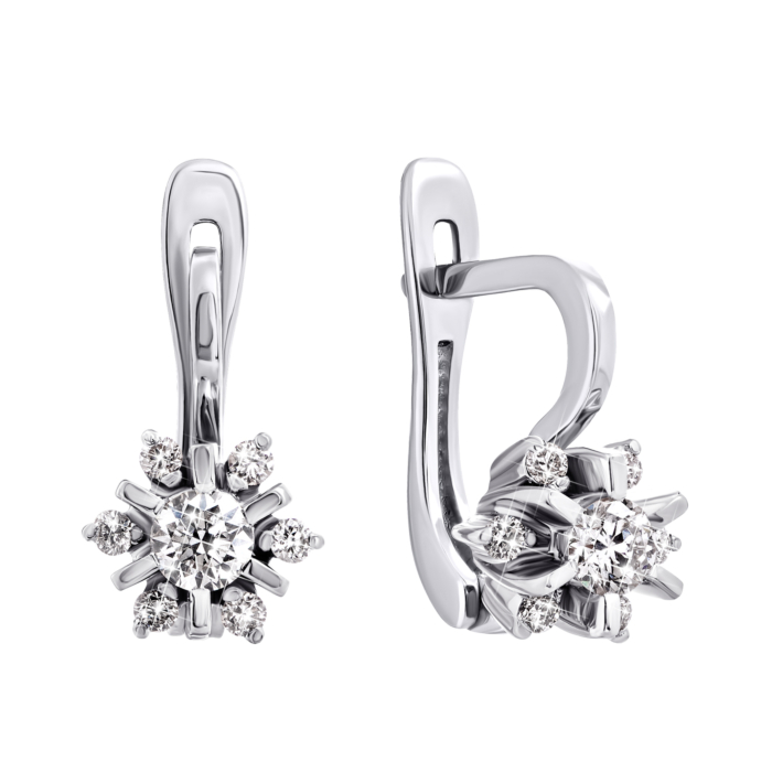 Золотые серьги с бриллиантами. Артикул UG5720177/1