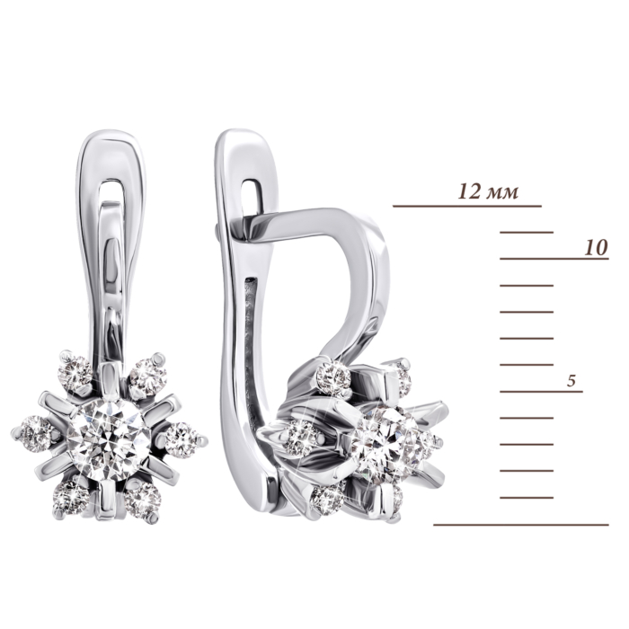 Золотые серьги с бриллиантами. Артикул UG5720177/1