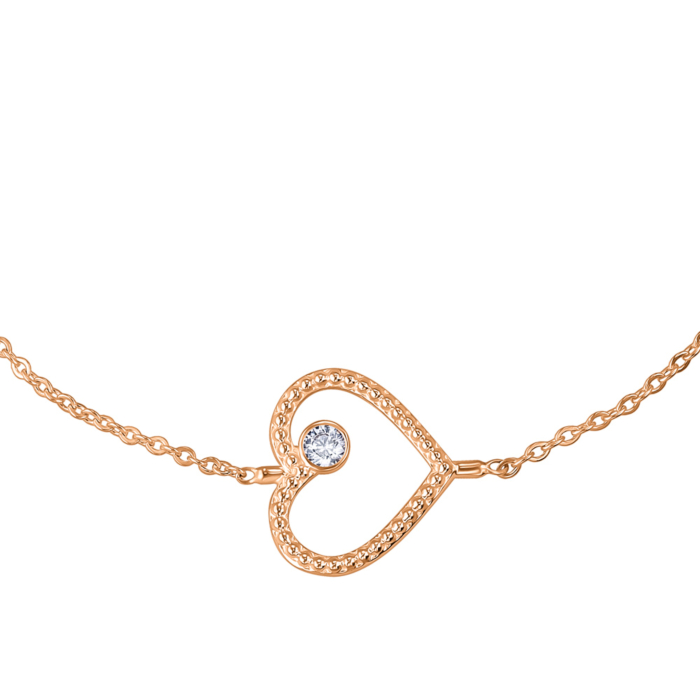 Золотий браслет з фіанітом. Артикул 7204/66024-3/01/0/52