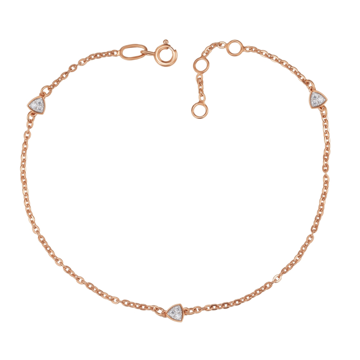 Золотий браслет з фіанітами. Артикул 7216/66024/01/1/3