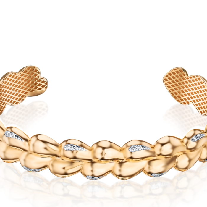 Золотий браслет з фіанітами 7229/01/1/13