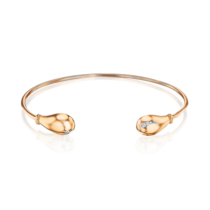 Золотой браслет с фианитами 7230/01/1/36