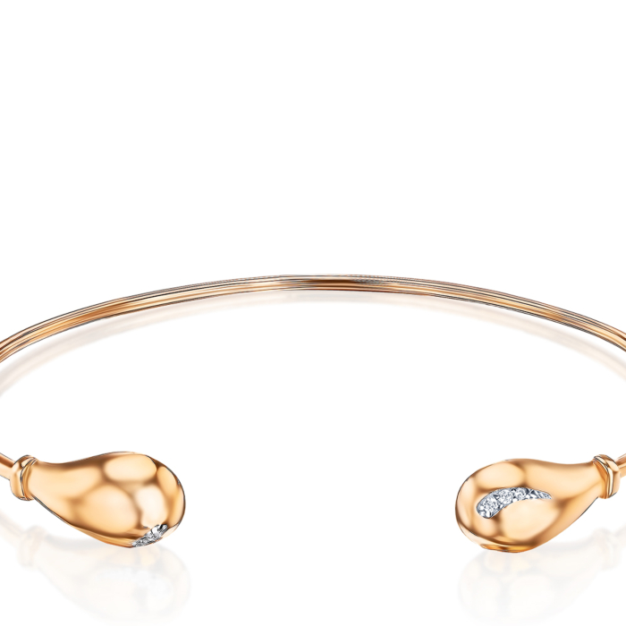 Золотий браслет з фіанітами 7230/01/1/36