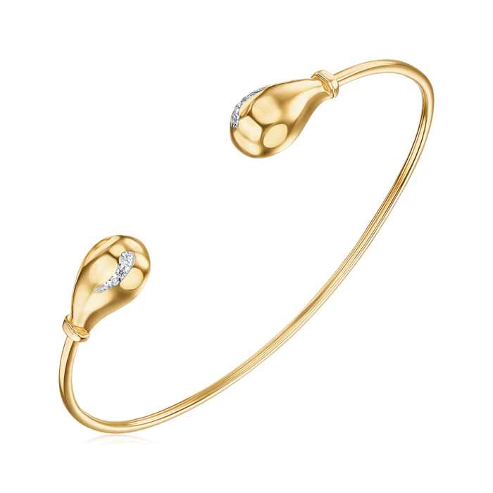 Золотой браслет с фианитами 7230/03/1/36