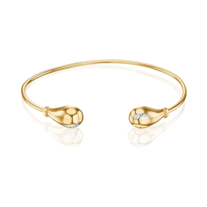 Золотой браслет с фианитами 7230/03/1/36