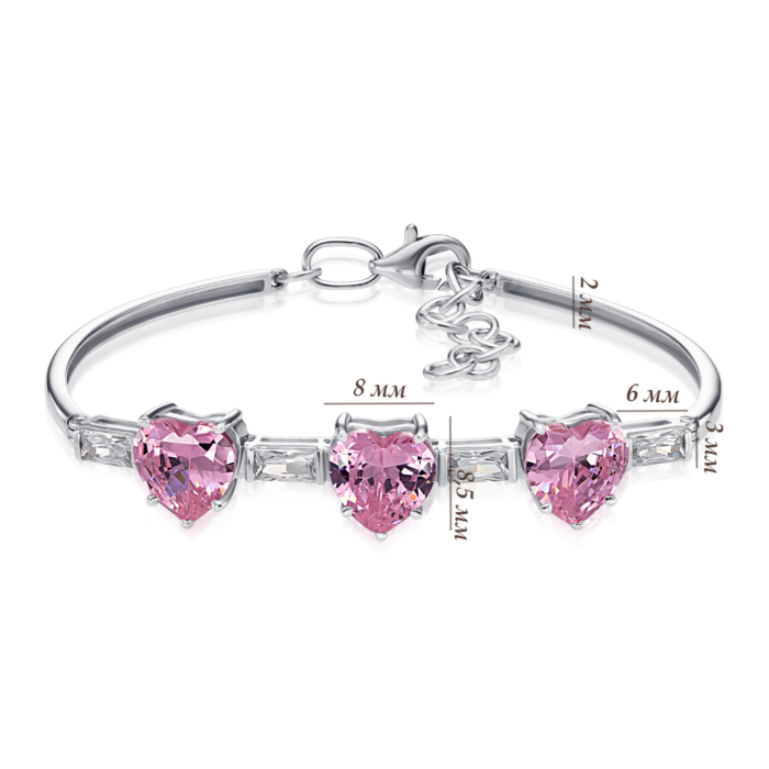 Золотой браслет с фианитами. Артикул 7232/02/1/21226