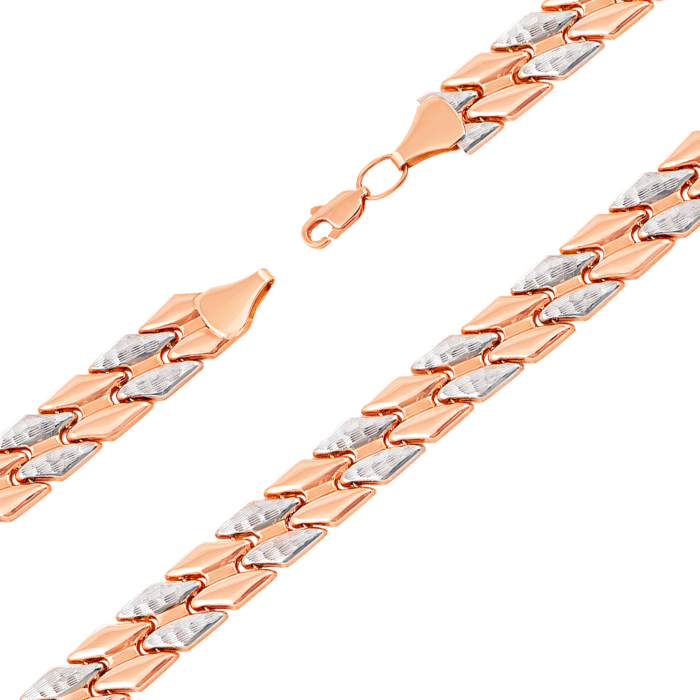 Золотий браслет з алмазною гранню. Артикул 74470