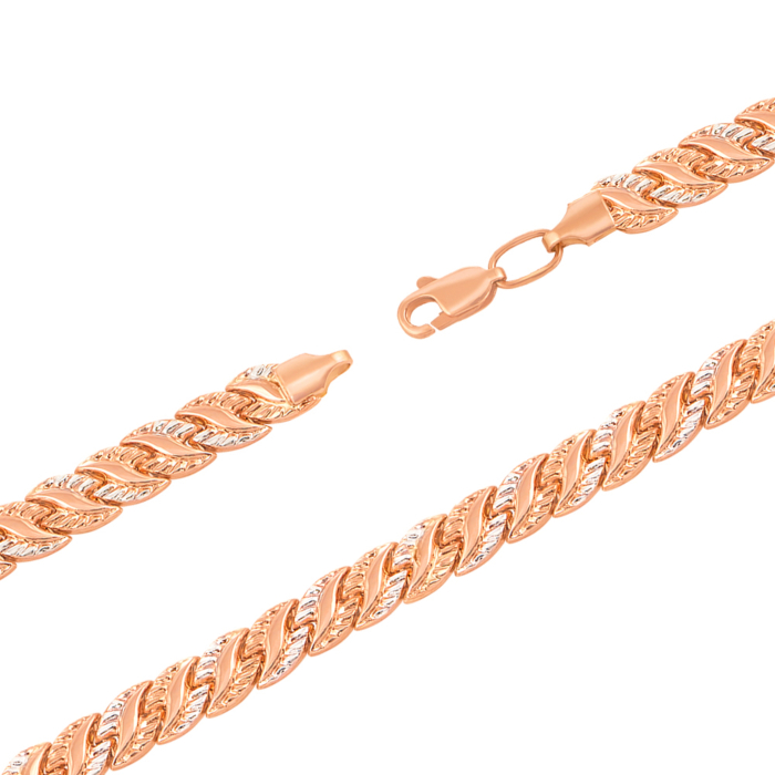 Золотий браслет з алмазною гранню. Артикул 74507