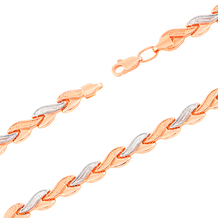 Золотий браслет з алмазною гранню. Артикул 74510