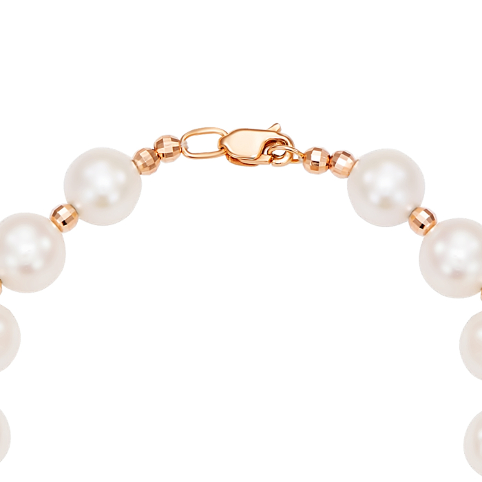 Золотой браслет с жемчугом. Артикул 77500/01/0/1779