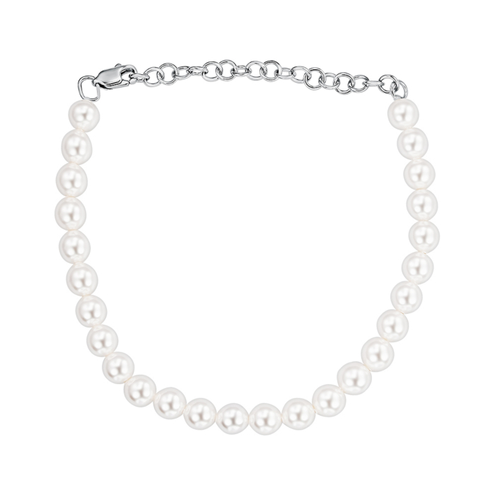 Срібний браслет з перлами 77501-0/12/0/21494