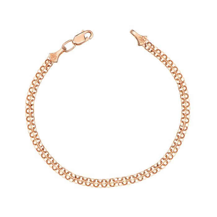 Золотой браслет без вставки. Артикул 77058/2