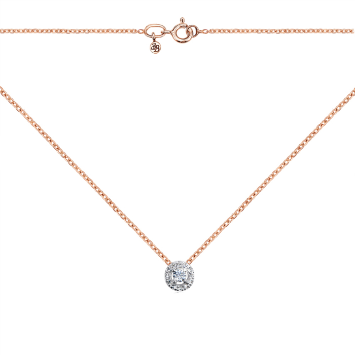 Золоте кольє з діамантами. Артикул 809000/66024-3/01/1/8558