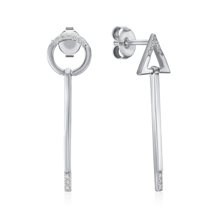 Срібні сережки. Артикул 7EA59318-E/12/1