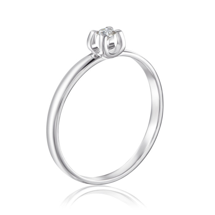 Золотое кольцо с бриллиантами. Артикул 800000/02/1/8556