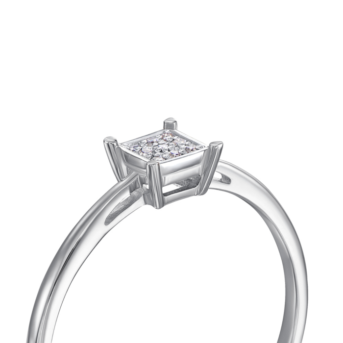 Золотое кольцо с бриллиантами. Артикул 800002/02/1/8007