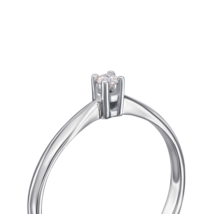 Золота каблучка з діамантом. Артикул 800008/02/1/8563