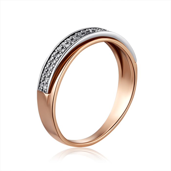 Золотое кольцо с бриллиантами. Артикул 800012/14/1/8007