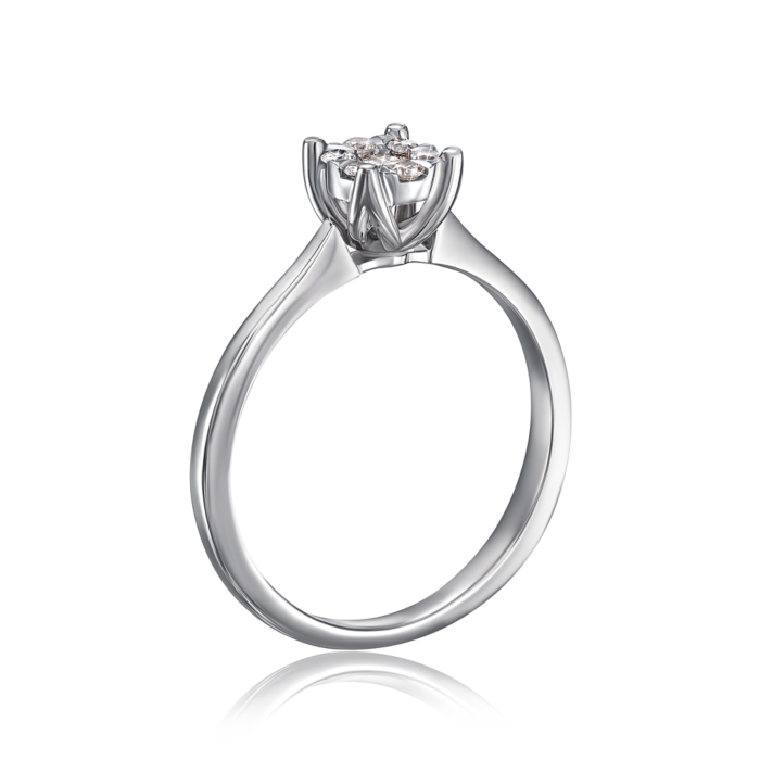 Золотое кольцо с бриллиантами. Артикул 800014/02/1/8578