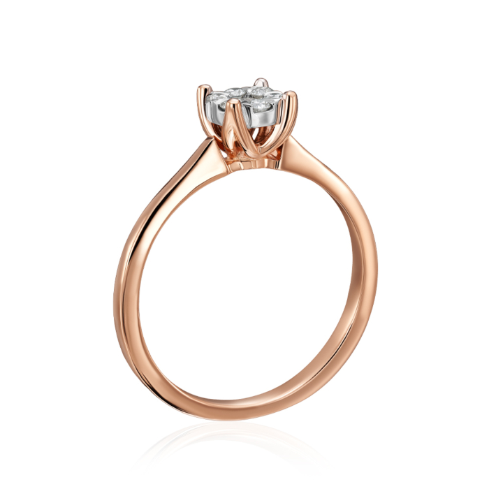 Золотое кольцо с бриллиантами. Артикул 800014/14/1/8578