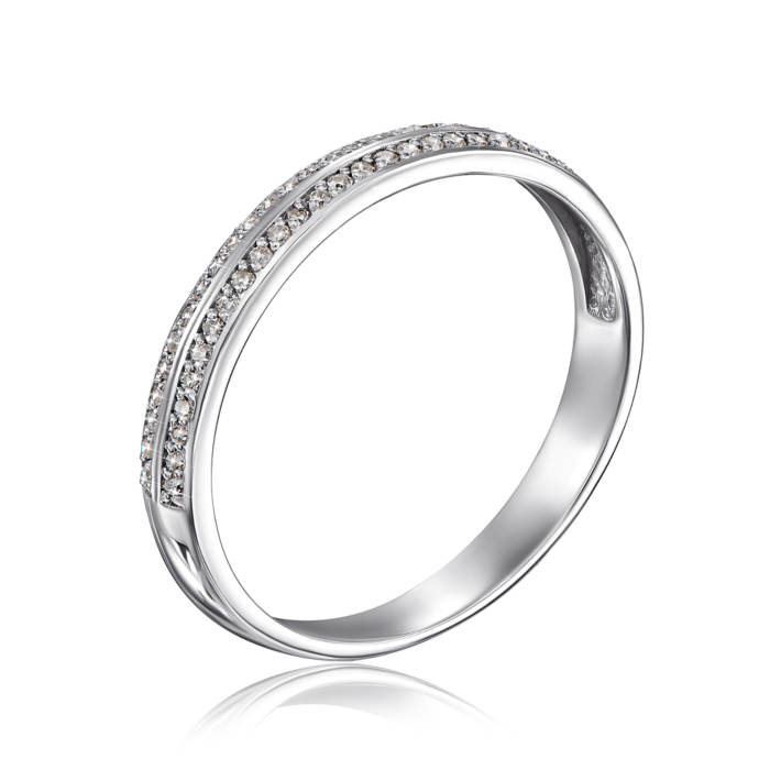 Золота каблучка з діамантами. Артикул 800015/02/1/8967