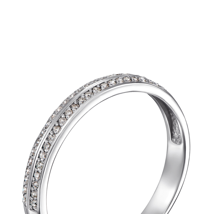 Золота каблучка з діамантами. Артикул 800015/02/1/8967