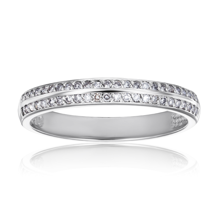 Золота каблучка з діамантами. Артикул 800015/02/1/8007