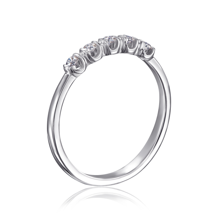 Золотое кольцо с бриллиантами. Артикул 800025/02/1/8581