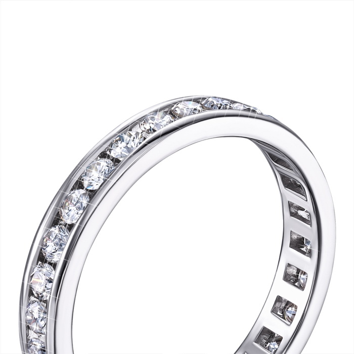 Золота каблучка з діамантами. Артикул 800034/02/1/8581