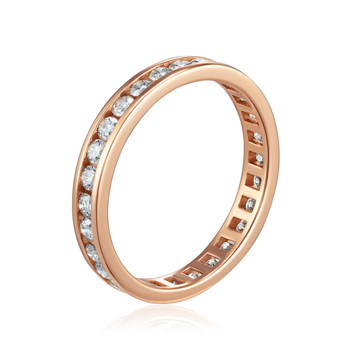Золотое кольцо с бриллиантами. Артикул 800034/01/0/8581