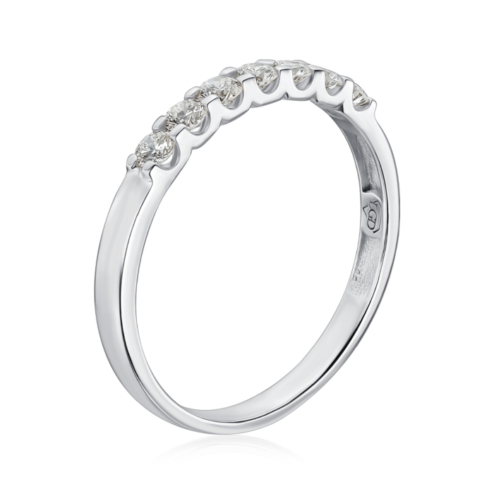 Золота каблучка з екодіамантами. Артикул 800038-L/02/1/11900