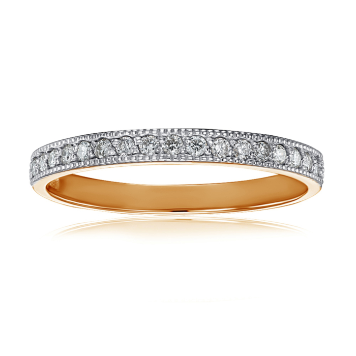Золота каблучка з діамантами. Артикул 800055/01/1/8582
