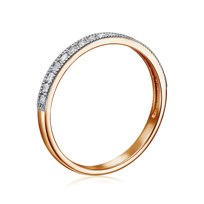 Золота каблучка з діамантами. Артикул 800055/01/1/8582