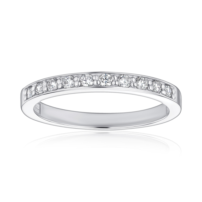 Кольцо из платины с бриллиантами. Артикул 800057/07/1/8063