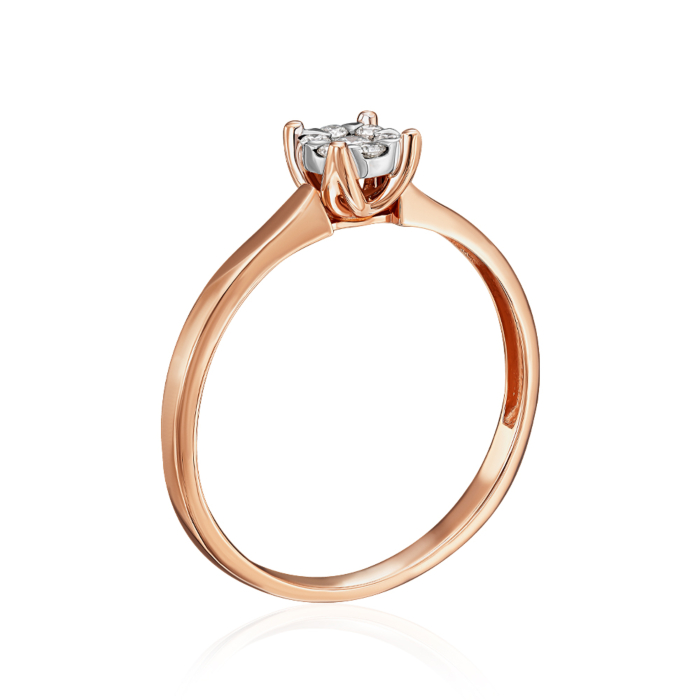 Золотое кольцо с бриллиантами. Артикул 800076/14/1/8578